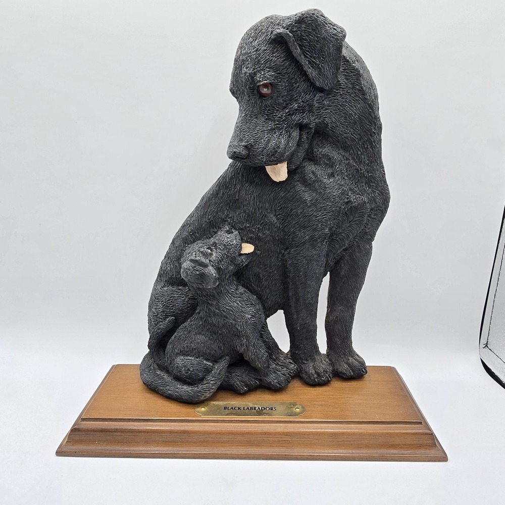 Shelf Images Dog Puppy Shelf Decor Black Lab Labrador Figi Graphics‎ Vtg